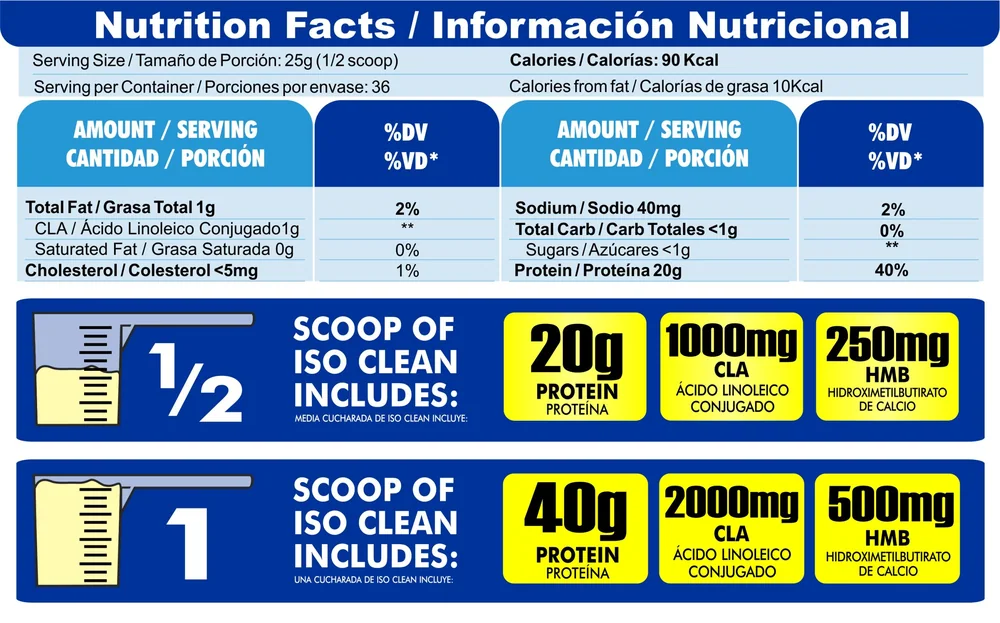 Iso Clean 2 Lb Vainilla Nutramerican Pharma — foto 2