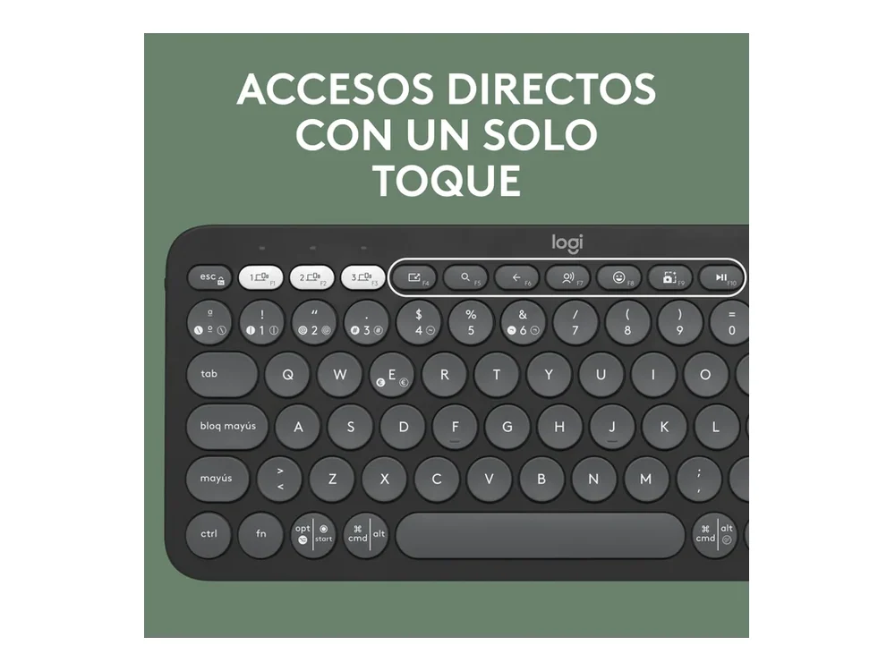 Teclado Bluetooth Multidispositivo Logitech Pebble Keys 2 K380s — foto 2