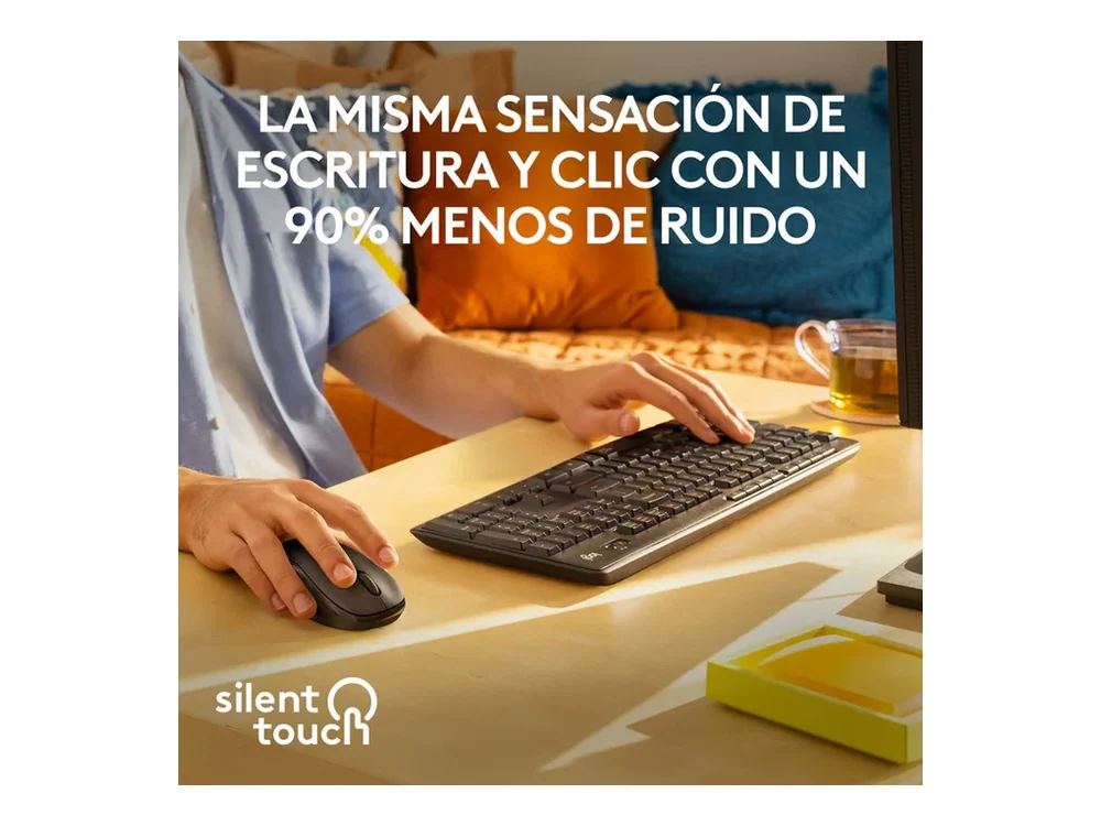 Combo teclado y Mouse silencioso inalámbrico Logitech MK295 — foto 2