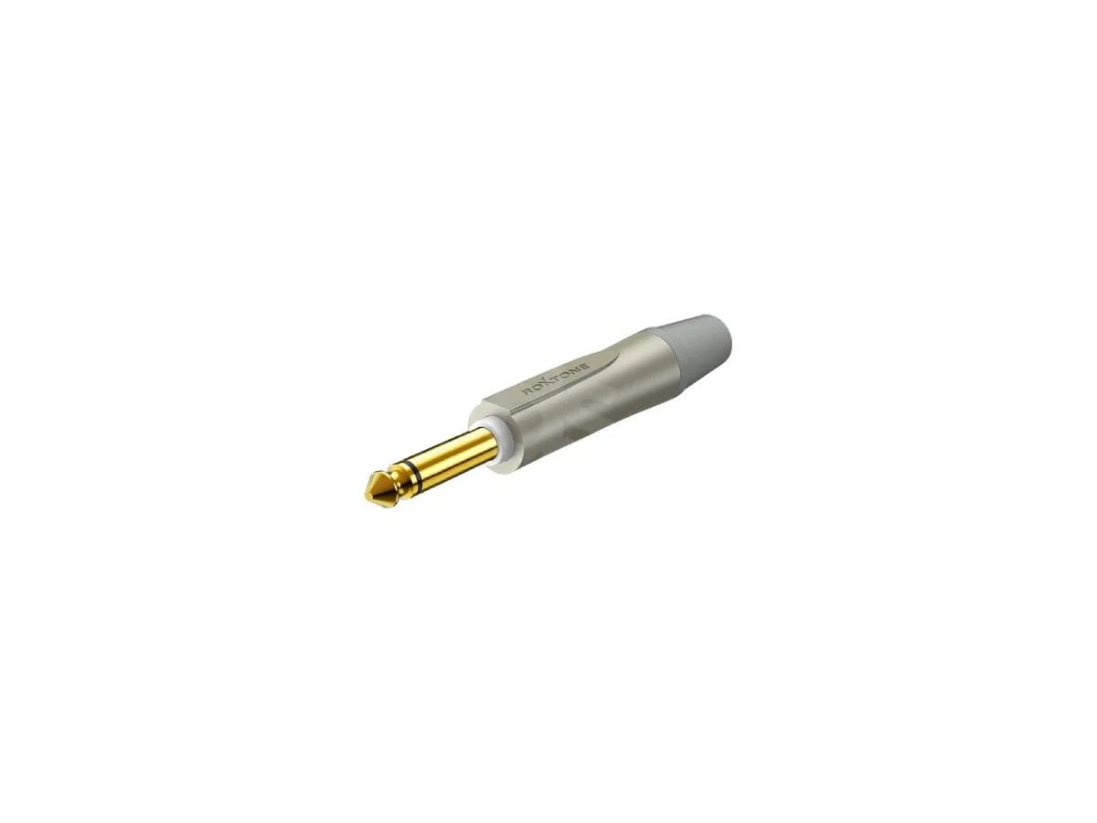 Plug mono 6.3mm contactos gold color gris Roxtone PJ2X-GG-PURE — foto 1