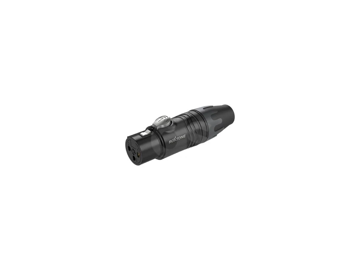 Jack XLR de 3 polos negro Gold Roxtone XF3BG — foto 1