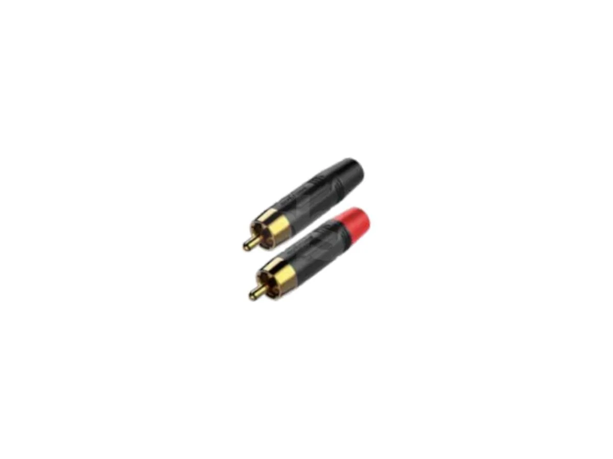 Plug RCA niquelado para conexión de audio y video Roxtone RF2CS-BG — foto 1