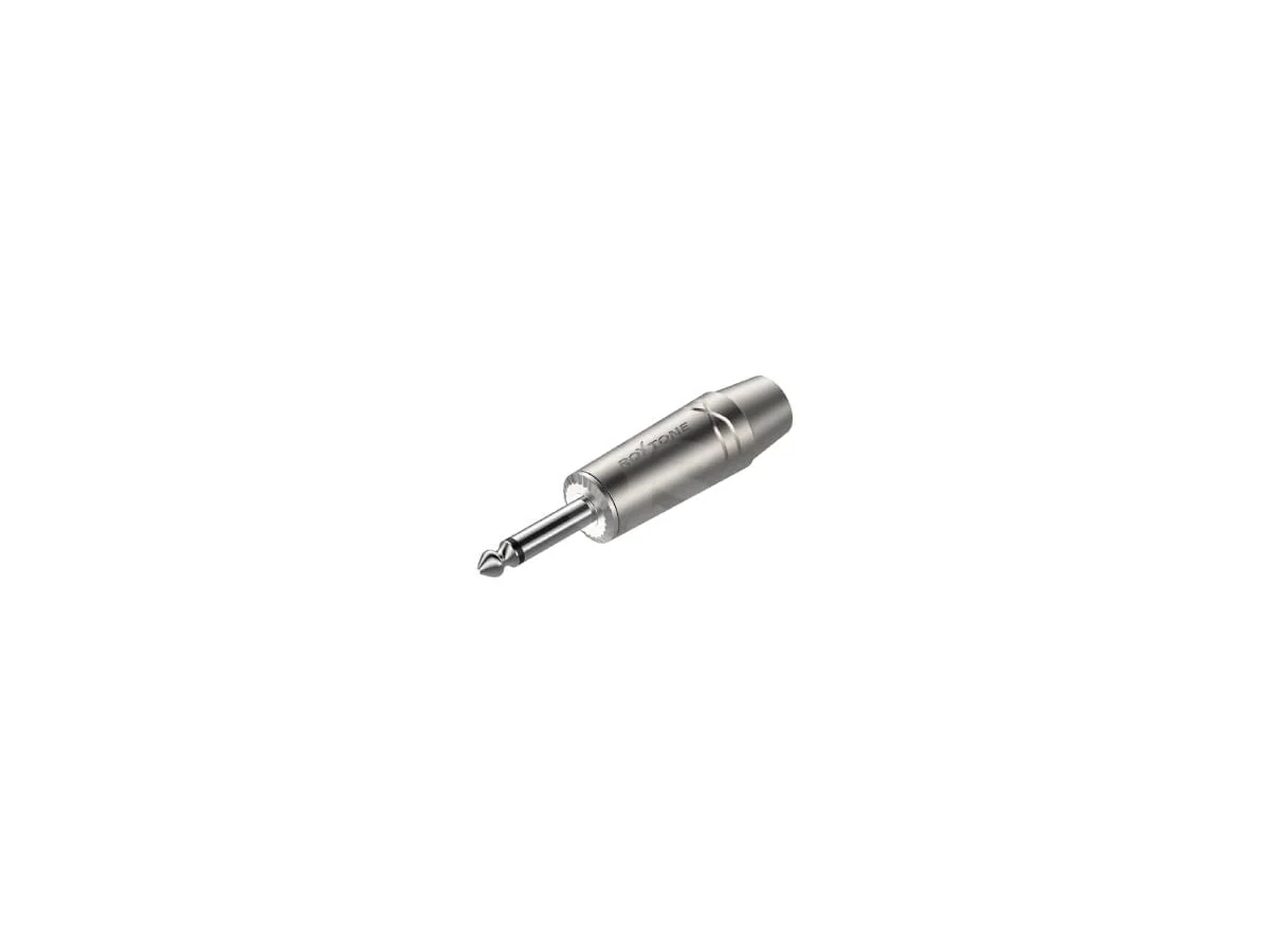 Plug Monofónico 6.3mm pintura negra electroforética Roxtone RJ2PX-NN — foto 1