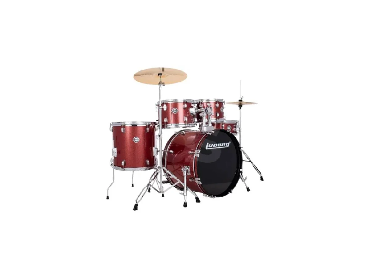 Batería Ludwig ACCENT 5PC SPARKLE LC19514DIR rojo — foto 1
