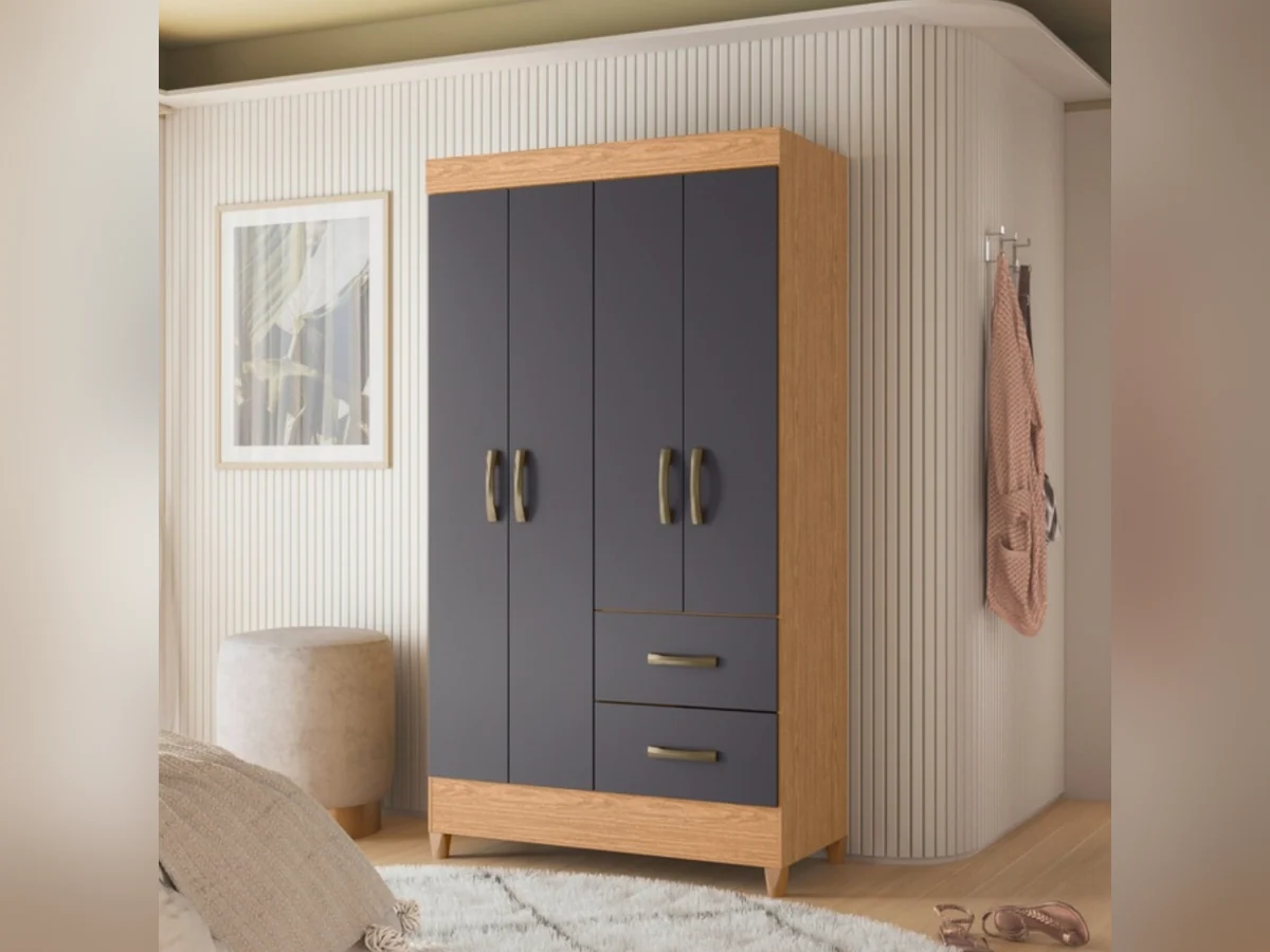 Closet Mobi 4 Puertas Titanium
