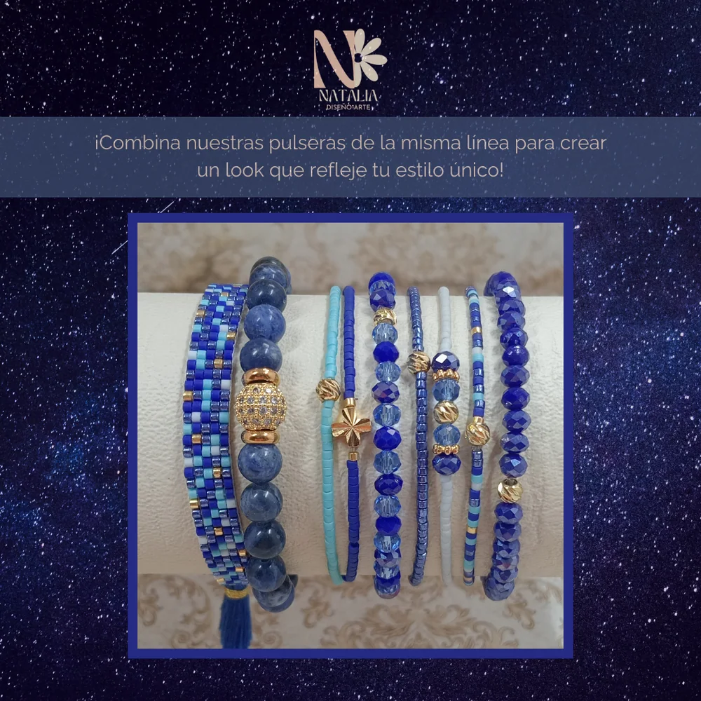 Pulsera Cielo en Sodalita 6mm Piedra Natural — foto 4