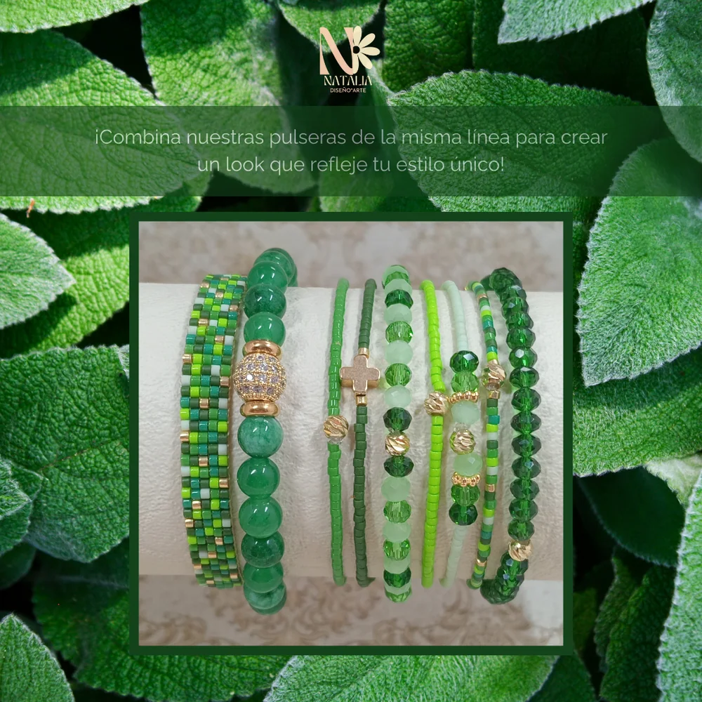 Pulsera Naturaleza en Jade 6mm Piedra Natural — foto 4