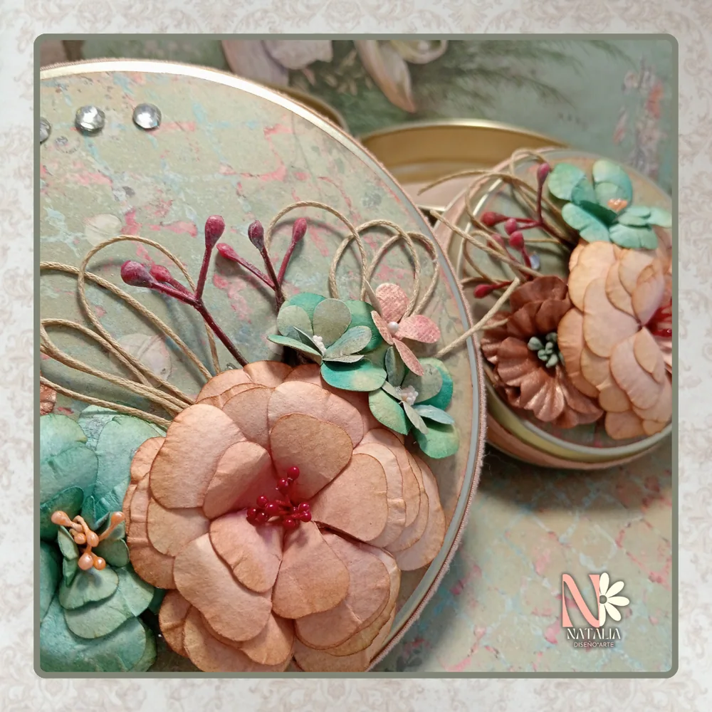 Tarros Orchids Redondos Scrapbooking — foto 2