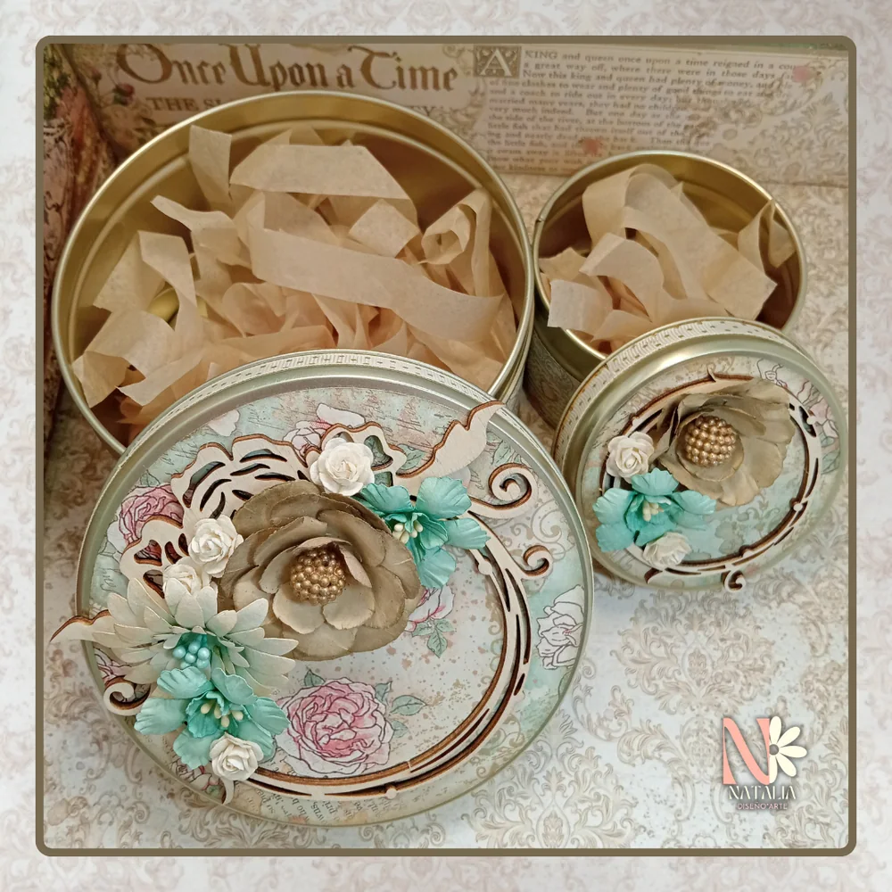 Tarros Sleeping Beauty Redondos Scrapbooking — foto 2