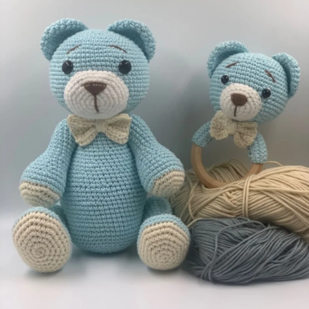 Kit Osito Azul y Sonajero — foto 2