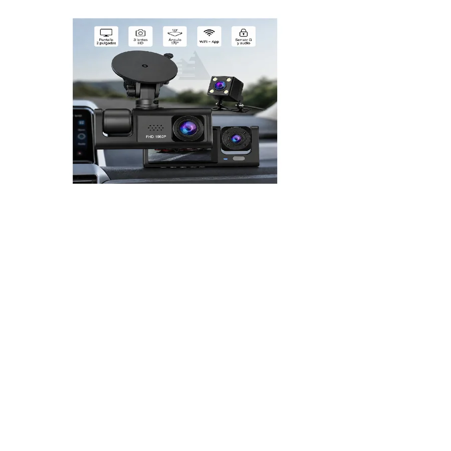 Camara Carro 3 Lentes Hd — foto 1