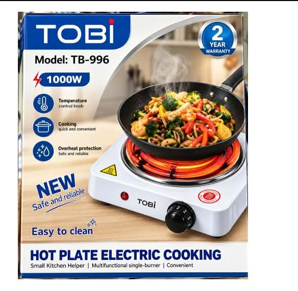 estufa eléctrica portátil de un solo puesto marca TOBI — foto 1